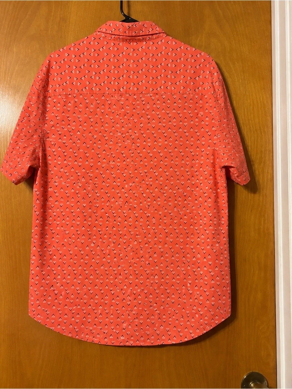 Departwest | Shirts | Mens Shortsleeve Buttondown Shirt In Coral With ...